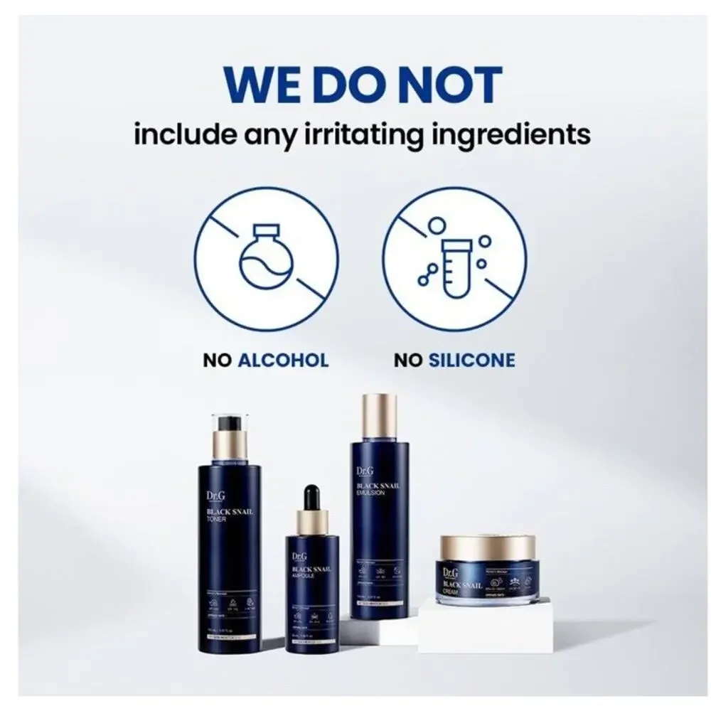 Dr. G Black Snail Lifting Mask Snail Mucin & Collagen Korean Skincare 5 Masks - Picture 5 of 5